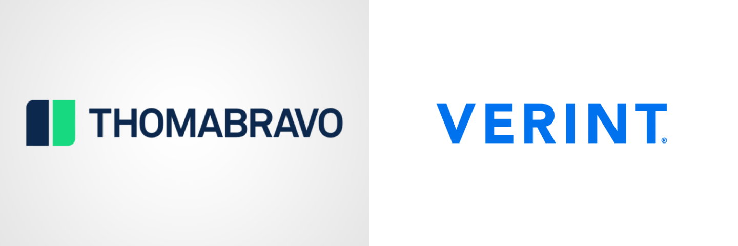 TechDogs-"An Image Of The Logos Of Thoma Bravo And Verint"